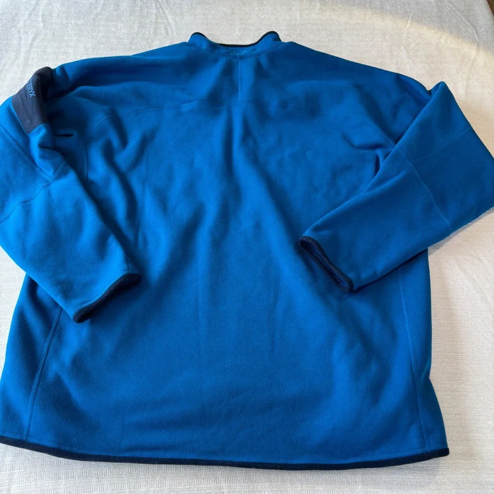 Arcteryx Delta LT Zip Neck Fleece Pullover Mens XXL Blue Polartec Made in Canada